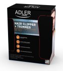 Adler AD 2822 Hair clipper + trimmer, 18 hair clipping lengths, Thinning out function, Stainless steel blades, Black Adler Adler