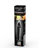 Adler Warranty 24 month(s), Trimmer, Black