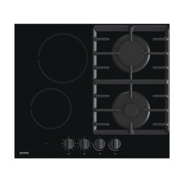 Gorenje Hob GCE691BSC Induction and gas, Number of burners/cooking zones 4, Mechanical, Black