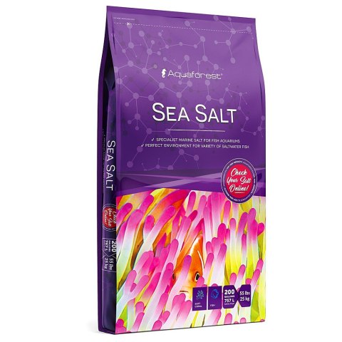 AQUAFOREST SEA SALT 25KG - BAG