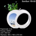 SUNSUN SMARTPLANT AQUA - ZESTAW AKWARIUM BIAŁE 3L