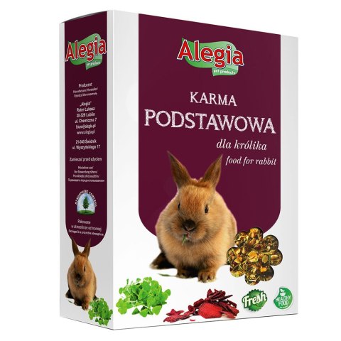 ALEGIA - KARMA PODSTAWOWA DLA KRÓLIKA 500G