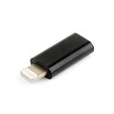 Gembird USB Type-C adapter (CF/8pin M), Black