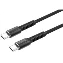 ColorWay Type-C Data Cable PD Fast Charging, Fast and safe charging; Stable data transmission, Grey, 2 m, 480 Mbit/s