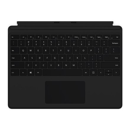 Microsoft Keyboard Surface Pro X Keyboard Keyboard layout Mechanical, Built-in Trackpad, Black, Wireless connection, English, 24