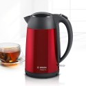 Bosch Kettle DesignLine TWK3P424 Electric, 2400 W, 1.7 L, Stainless steel, 360° rotational base, Red