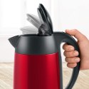 Bosch Kettle DesignLine TWK3P424 Electric, 2400 W, 1.7 L, Stainless steel, 360° rotational base, Red