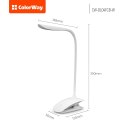 ColorWay LED Table Lamp Flexible & Clip with built-in battery White, Table lamp, 3 h, 5 V, 0.5 Ah