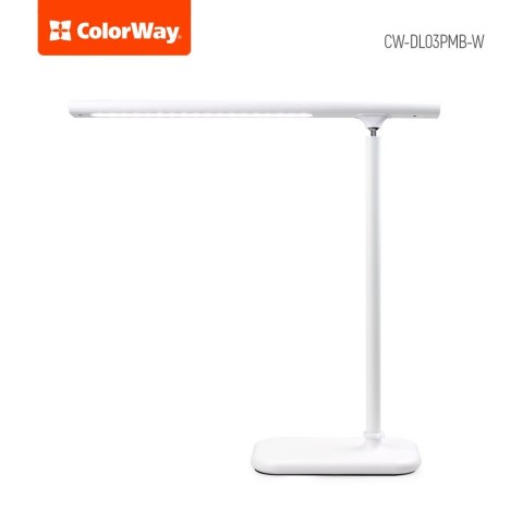 ColorWay LED Table Lamp Portable & Flexible with Built-in Battery White, Table lamp, 3 h, 5 V, 0.5 Ah