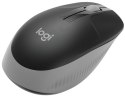 Logitech Full size Mouse M190 	Wireless, Mid Grey, USB