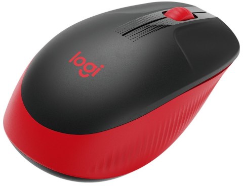 Logitech Full size Mouse M190 	Wireless, Red, USB