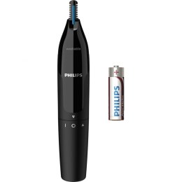 Philips Nose and Ear Trimmer NT1650/16 Wet & Dry, Black, Cordless