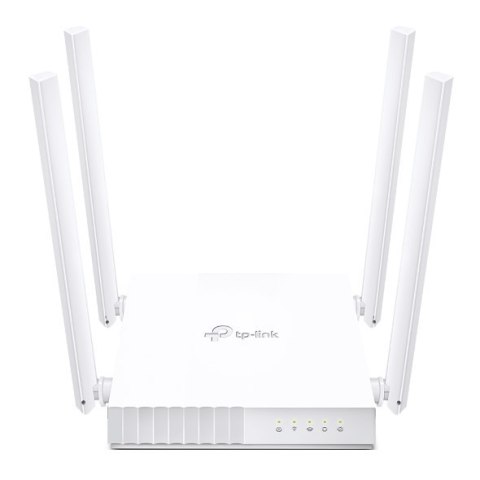 TP-LINK Dual Band Router Archer C24 802.11ac, 300+433 Mbit/s, 10/100 Mbit/s, Ethernet LAN (RJ-45) ports 4, MU-MiMO Yes, Antenna