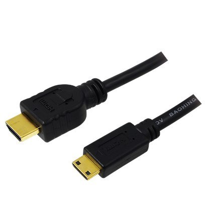 Logilink HDMI to Mini HDMI High Speed CH0021 HDMI Cable, Black, 1 m