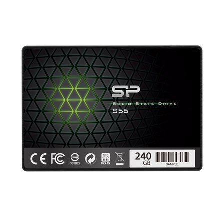 Silicon Power S56 240 GB, SSD form factor 2.5", SSD interface SATA, Write speed 530 MB/s, Read speed 560 MB/s