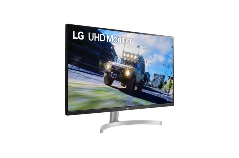 LG Monitor with FreeSync 32UN500-W 31.5 ", VA, 4K UHD, 3840 x 2160 pixels, 16:9, 4 ms, 350 cd/m², Black/Silver/White