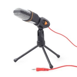 Gembird Desktop microphone with a tripod MIC-D-03 3.5 mm connector, 3.5 mm connector, Black, Built-in microphone