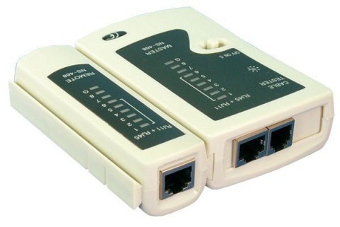 Logilink Cable tester for RJ11, RJ12 and RJ45 with remote unit