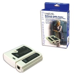 Logilink Cable tester for RJ11, RJ12 and RJ45 with remote unit