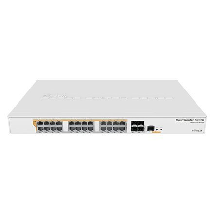 MikroTik CRS328-24P-4S+RM Gigabit Ethernet POE/POE+ router/switch PoE/Poe+ ports quantity 24, Power supply type Single, Rack mou