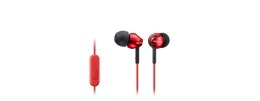 Sony In-ear Headphones EX series, Red Sony MDR-EX110AP In-ear, Red