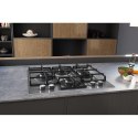 Hotpoint Hob HAGS 61F/WH Gas on glass, Number of burners/cooking zones 4, Mechanical, White