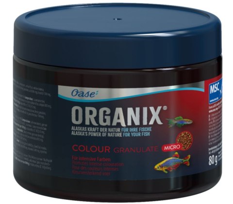 Oase Organix Colour Micro 150ml - pokarm mikro granulki dla ryb wybarwiający