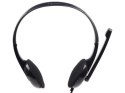 Gembird MHS-002 Stereo headset 3.5 mm, Black/Red, Built-in microphone