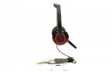 Gembird MHS-002 Stereo headset 3.5 mm, Black/Red, Built-in microphone