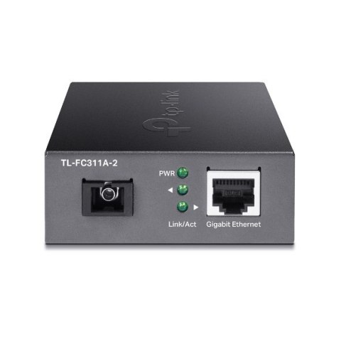 TP-LINK Gigabit Single-Mode WDM Media Converter TL-FC311A-2 Gigabit SC Fiber Port, 10/100/1000 Mbps RJ45 Port (Auto MDI/MDIX)