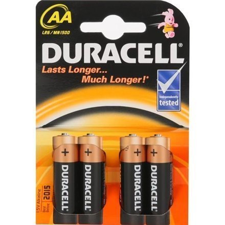 Duracell AA/LR6, Alkaline Basic MN1500, 4 pc(s)