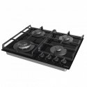 Gorenje Hob GTW641EB Gas on glass, Number of burners/cooking zones 4, Mechanical, Black