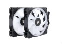 Corsair Dual Light Loop RGB LED PWM Fan, 2 Fan Pack with Lighting Node PRO LL140 RGB