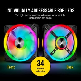 Corsair QL Series 140mm PWM Dual Fan Kit with Lighting Node CORE QL140 RGB