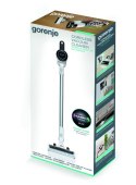 Gorenje Vacuum cleaner SVC216FMLW Cordless operating, Handstick and Handheld, 21.6 V, White, Warranty 24 month(s), Battery warra