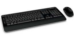 Microsoft Wireless Desktop 3050 with AES Standard, Wireless, Keyboard layout RU, Mouse included, USB, Black, Numeric keypad