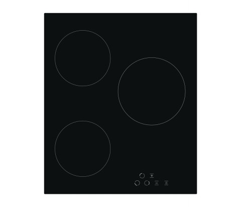 Simfer Hob H4.030.DECSP Vitroceramic, Number of burners/cooking zones 3 Hi-Light Heater Zones, Touch control, Black