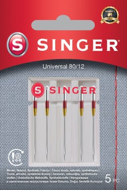 Singer Universal Needle 80/12 5PK for Woven Fabrics