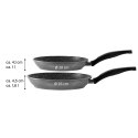 Stoneline Pan Set of 2 10640 Frying, Diameter 20/26 cm, Suitable for induction hob, Fixed handle, Anthracite