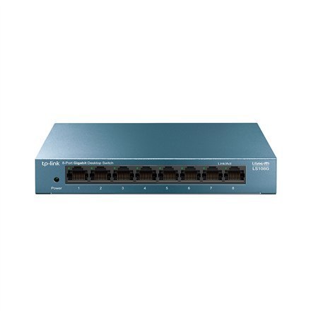 TP-LINK 8-Port 10/100/1000Mbps Desktop Network Switch LS108G Unmanaged, Desktop