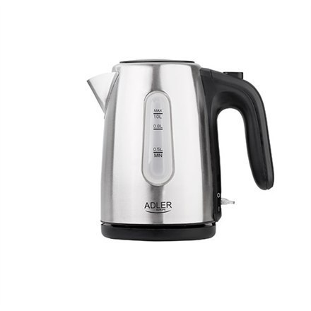 Adler Kettle AD 1273 Standard, 1630 W, 1 L, Stainless steel, Stainless steel, 360° rotational base