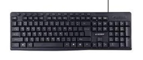 Gembird Multimedia Keyboard KB-UM-107	 USB Keyboard, Wired, US, Black