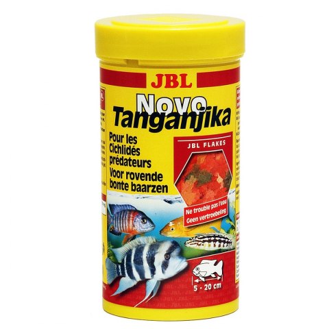 JBL NovoTanganjika 250ml - pokarm w płatkach dla drapieżnych pielęgnic