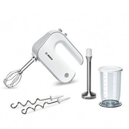 Bosch Hand mixer MFQ4070 White, 500 W, Hand mixer, Number of speeds 5, Shaft material Stainless steel,