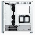 Corsair Computer Case 4000D Side window, White, ATX, Power supply included No