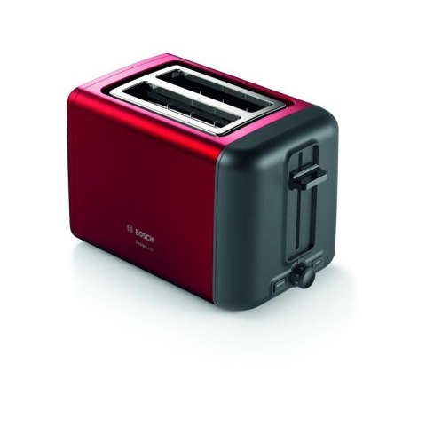 Bosch DesignLine Toaster TAT3P424 Power 970 W, Number of slots 2, Housing material Stainless steel, Red