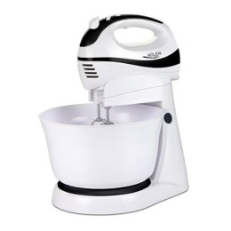 Hand Mixer Adler AD 4206 White, Hand Mixer, 300 W, Number of speeds 5, Shaft material Stainless steel