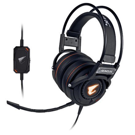 SŁUCHAWKI GIGABYTE GAMING HEADSET AORUS H5 3.5 MM BLACK BUILT-IN MIKROFON