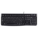 Logitech K120 wired, USB, Keyboard layout EN/LT, USB Port, 1.5 m, Black, Lithuanian, 55 g