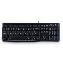 Logitech K120 wired, USB, Keyboard layout EN/LT, USB Port, 1.5 m, Black, Lithuanian, 55 g